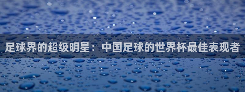 世界杯对阵表：足球界的超级明星：中国足球的世界杯最佳表现者
